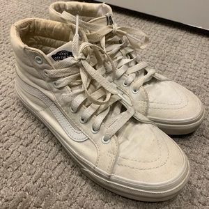 High Top White Vans